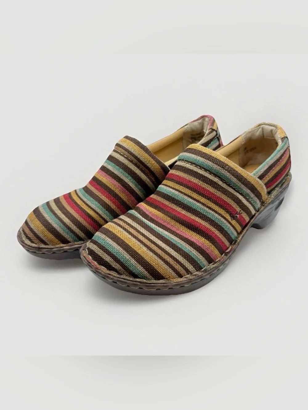B.O.C. Born Concepts Multicolored Slip On Mule Clog Shoes Womens 10M Boho
